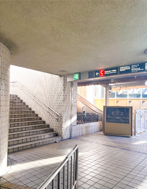 広小路・中央1一丁目方面(C-3)の階段