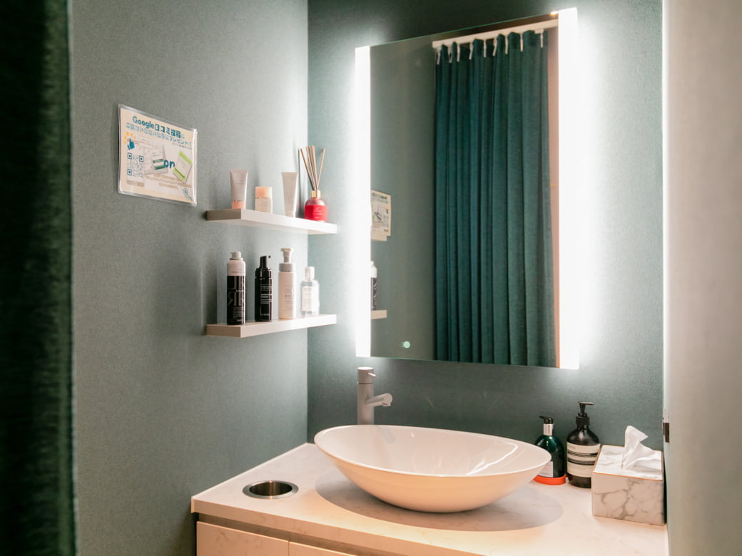 パウダールームの様子