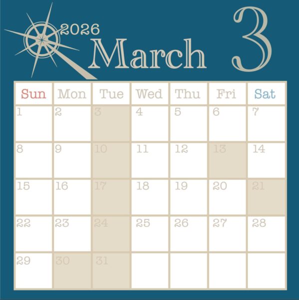 2026.3の診療日カレンダー